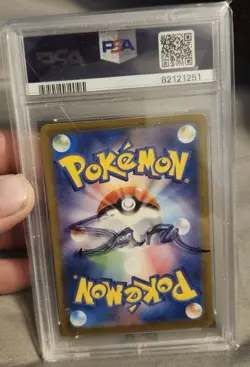 Pokemon Mew ex 205/165 Sv2a Special Art Rare Holo PSA 10 Autographed Japanese - Image 2