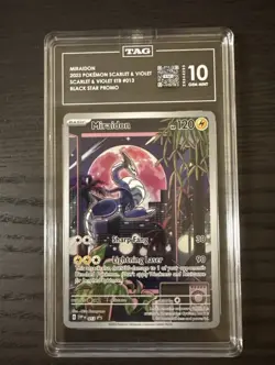 Miraidon 013 Black Star Promo 2023 Pokemon Scarlet & Violet TAG 10 Gem Mint - Image 1