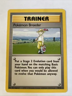 Pokemon Breeder 076/102 Base Set Regular - Image 1