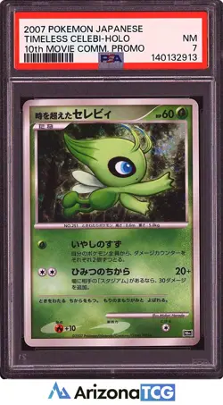 Pokemon 2007 Timeless Celebi Holo 10th Movie Commemoration Promo Japanese PSA 7 - Image 1