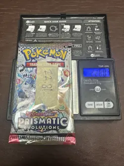 HEAVY DEMIGOD PACKU ~22.81G Prismatic Evolutions Pokemon TCG Booster (SEALED) - Image 1