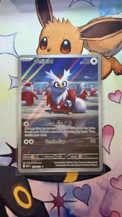 Pokemon TCG Mega Evolution Delibird 152/132 Illustration Rare - Image 1