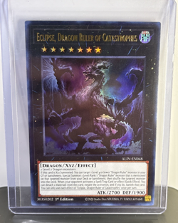 Yu-Gi-Oh! Eclipse, Dragon Ruler of Catastrophes Ultra Rare ALIN-EN048 1st Ed - Image 1