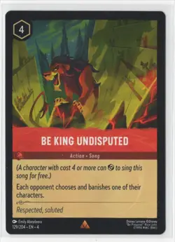 Disney Lorcana Ursula's Return Be King Undisputed 129/204 Rare NON-FOIL - Image 1