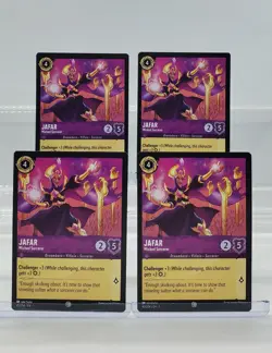 Disney Lorcana Jafar - Wicked Sorcerer 45/204 The First Chapter Common 4 Cards - Image 1