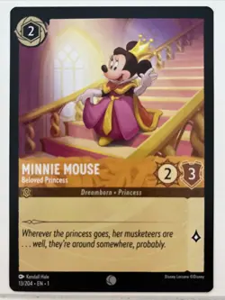 Minnie Mouse Beloved Princess 13/204 Disney Lorcana First Chapter - Image 1