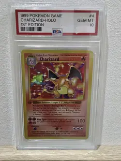 1999 Pokemon PSA 10 Base Set 1st Edition Charizard Holo - Image 1