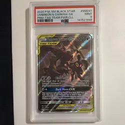 Pokemon Umbreon & Darkrai GX TAG TEAM Promo Holo PSA 9 SM241 Black Star 2020 - Image 1