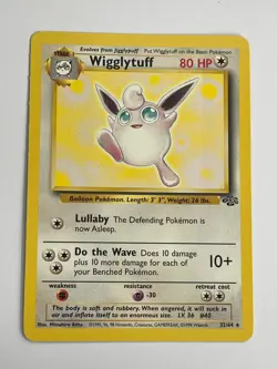 Pokemon TCG Jungle Wigglytuff Rare 32/64 - Image 1