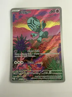 Pokemon Elgyem Illustration Rare IR Full Art Holo 120/086 Black Bolt - Image 1