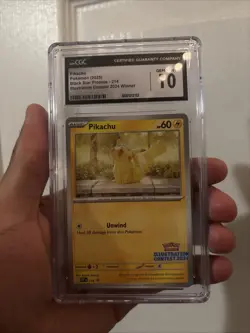 Pikachu #214 Illustration Contest Winner 2024 CGC 10 Gem Mint Pokemon TCG - Image 1