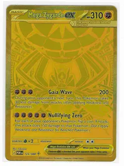 Pokemon TCG Perfect Order #124 Mega Zygarde ex Mega Hyper Rare Gold Texture Foil - Image 1