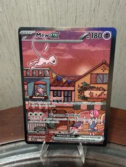 Pokemon TCG Mew EX SVP 053 Scarlet Violet 151 Black Star Promo Full Art - Image 1