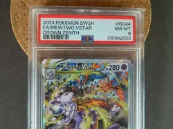 Pokemon Mewtwo VSTAR GG44/GG70 Crown Zenith: Galarian Gallery Holo PSA 8 - Image 2