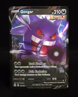 Pokemon TCG - GENGAR V - 156/264 - HOLO - ULTRA RARE - FUSION STRIKE (2021) - NM - Image 1