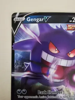 Pokemon English Gengar V 156/264 Swsh08: Fusion Strike Holo NM - Image 4