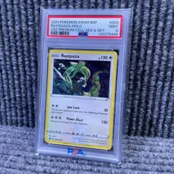 2024 POKEMON SWSH BLACK STAR PROMO #029 RAYQUAZA-HOLO PSA 9 - Image 1