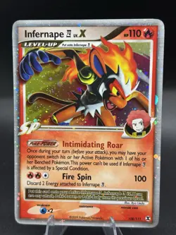 Pokemon Infernape E4 Lv.X Ultra Rare Holo Rising Rivals 108/111 110 HP English - Image 1