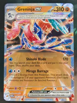 Greninja ex 106/167 Double Rare Twilight Masquerade NM/M Pokemon - Image 1