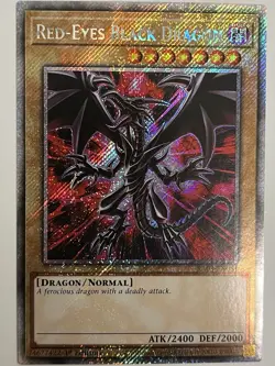 Yu-Gi-Oh Red-Eyes Black Dragon RA03-EN081 Platinum Secret Rare 1st Edition - Image 1