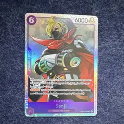 Bandai One Piece CCG Sanji OP07-064 Super Rare Foil REPRINT PRB-02 - Image 1