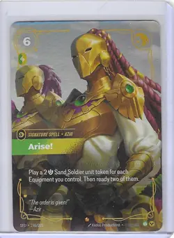 Arise! (Foil) 198/221 (Epic) Riftbound Spiritforged (SFD) - Mint - Image 1