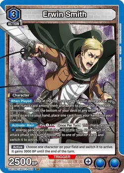 Erwin Smith Foil - UE10BT/AOT-1-002 NM - Union Arena - Image 1