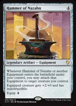 MTG ~ Hammer of Nazahn ~ Commander 2017 ~ NM - Image 1