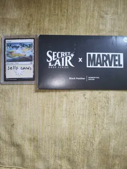 MTG Marvel Secret Lair Black Panther Rainbow Foil Edition SEALED - Image 1