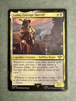 Lotho, Corrupt Shirriff Magic: The Gathering LOTR Card Regular NM #0213 - Image 1