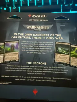 Magic: The Gathering Warhammer 40,000 Necron Dynasties Commander Deck New Sealed - Image 4