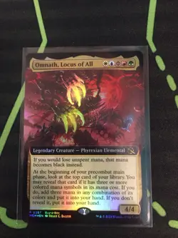 MTG Magic The Gathering Omnath, Locus Of All Foil MOM Rare Promo 5 Color - Image 1