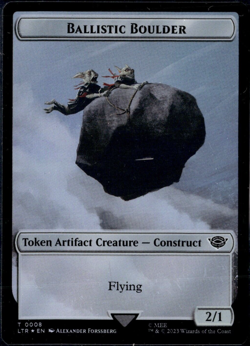 Ballistic Boulder/Food Token Foil NM-Mint Magic The Gathering - Image 1