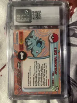 Nidorina #30 - 2000 Pokemon Topps Chrome Pokemon T.V - 10 GEM MINT - Image 2