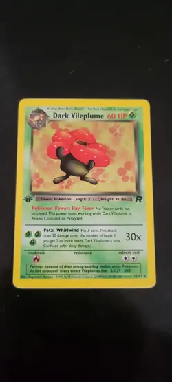 PSA 8 Dark Vileplume 1st Edition [Holo] - 13/82 - Team Rocket - Pokemon NM - Image 1