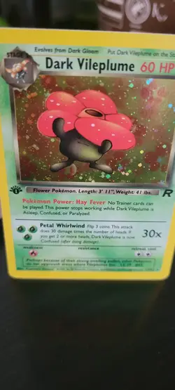 PSA 8 Dark Vileplume 1st Edition [Holo] - 13/82 - Team Rocket - Pokemon NM - Image 3