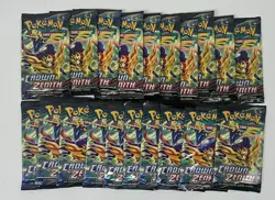 Lot of (20) Pokemon Sword & Shield Crown Zenith Booster Packs Sealed - Image 1