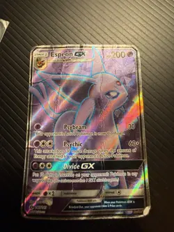 Pokemon TCG Espeon GX Full Art Ultra Rare Card Sun & Moon 140/149 - Image 1