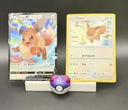 Eevee 2 Card Pokemon lot - Eevee V 108/159 & Eevee Swsh190- Nm/LP - Image 1