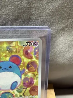 Nintendo Marill Pokemon TCG Full Art Holo Basic Card 232/217 ASC 70HP - Image 2