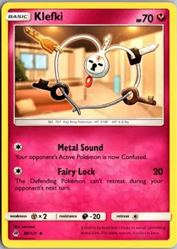 Klefki 89/131 Uncommon Forbidden Light Lightly Played Pokemon Card TCG Single - Image 1