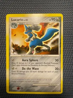 Pokemon Lucario 53/127 Prerelease Staff Promo See Description D&P - Image 1