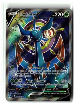 Dhelmise V ⭐ 187/202 Holo Ultra Rare Sword & Shield 2020 Pokemon NM - Image 1