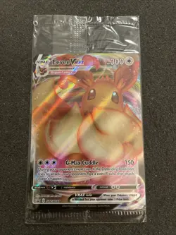 SEALED Eevee VMAX SWSH087 Black Star Promo Full Art Holo Pokemon TCG 2021 NM - Image 1