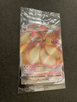 SEALED Eevee VMAX SWSH087 Black Star Promo Full Art Holo Pokemon TCG 2021 NM - Image 2