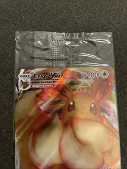 SEALED Eevee VMAX SWSH087 Black Star Promo Full Art Holo Pokemon TCG 2021 NM - Image 4