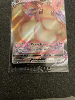 SEALED Eevee VMAX SWSH087 Black Star Promo Full Art Holo Pokemon TCG 2021 NM - Image 5