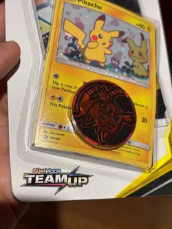Pokemon TCG Sun & Moon Team Up Blister Pack SM162 Pikachu Promo - Image 4