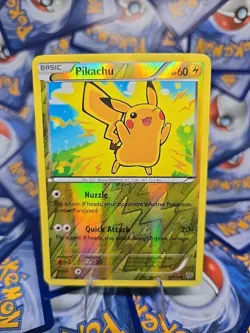 Pokemon XY TCG Pikachu 42/146 LP Reverse Holo - Image 1