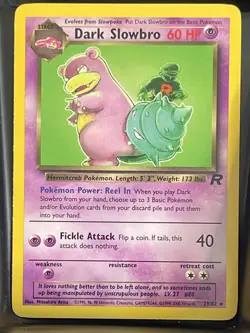 Dark Slowbro 29/82 Rare Team Rocket Pokemon NM - Image 1